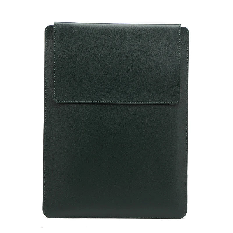 Stylish Luxury Leather Laptop Sleeve with Stand™