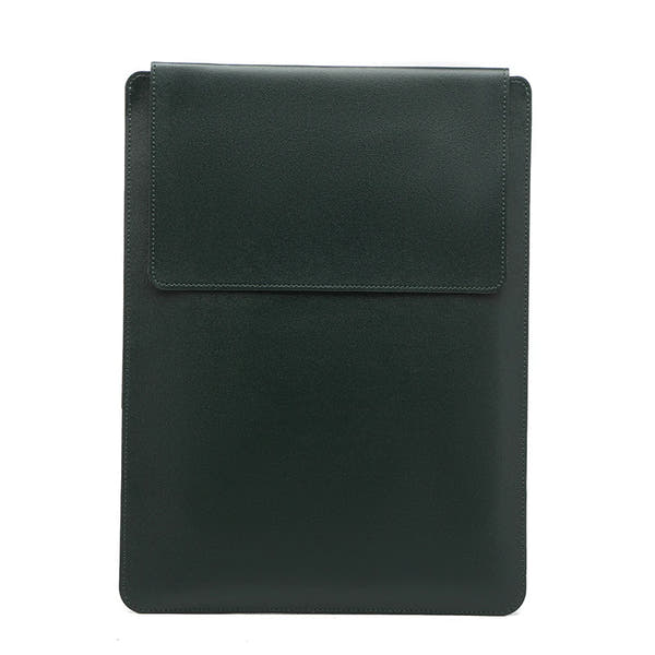 Stylish Luxury Leather Laptop Sleeve with Stand™